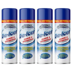 Aerosol De-Icer - 600ml - Pack of 4 - By Car Pride